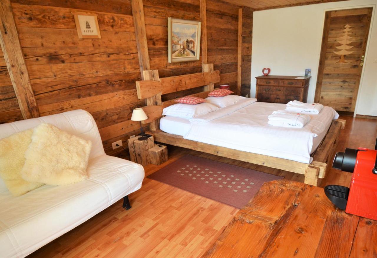 Les Chambres Et Roulottes Des Noisetiers Leysin Exterior foto