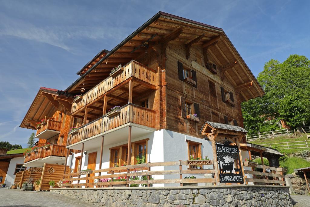 Les Chambres Et Roulottes Des Noisetiers Leysin Exterior foto